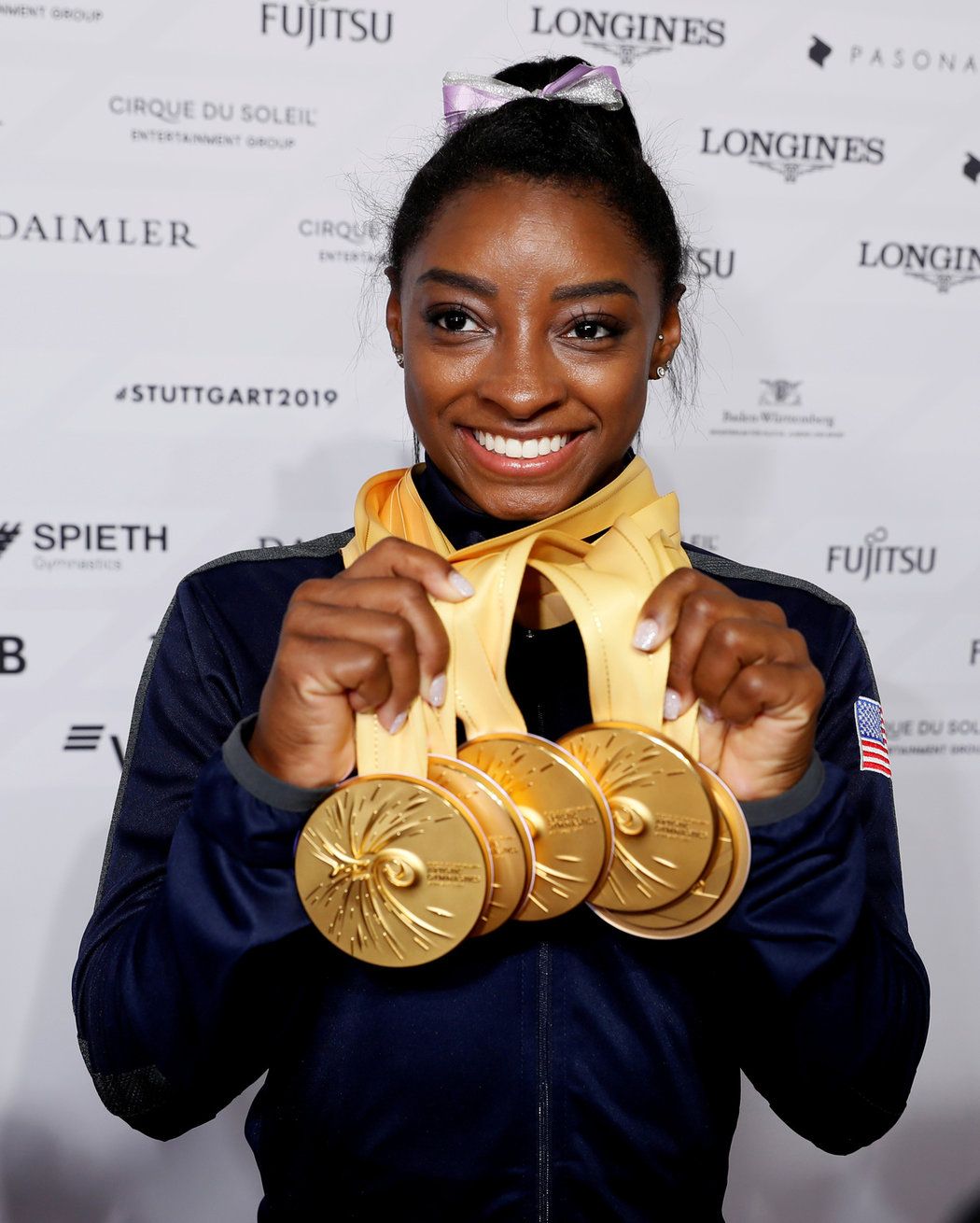 Osmnáctinásobná mistryně světa a čtyřnásobná olympijská šampionka Simone Bilesová