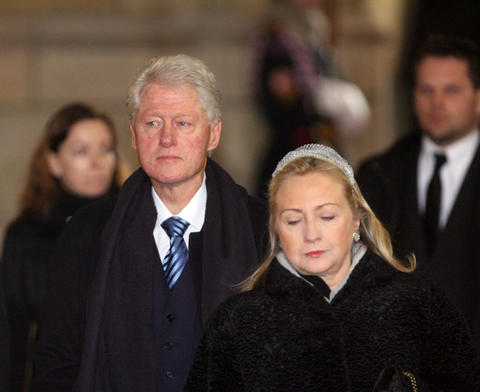 Bill Clinton na pohřbu Václava Havla (2011)