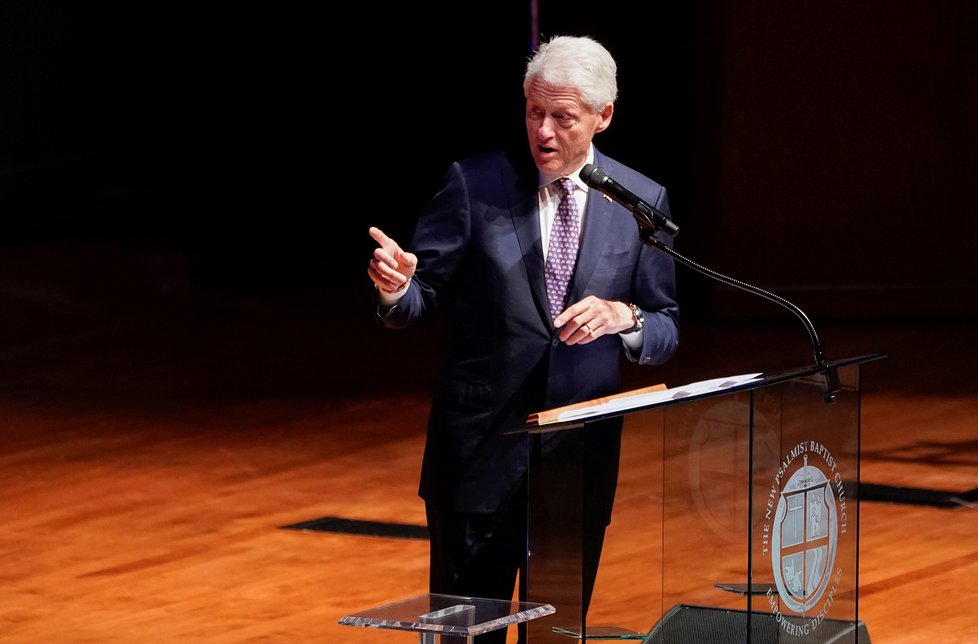 Exprezident USA Bill Clinton na podzim 2019