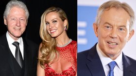 Tony Blair (vpravo) chtěl prý za vystoupení na charitě stejně jako Bill Clinton, který stál nadaci Petry Němcové 12,5 milionu korun.