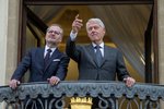 Premiér Petr Fiala (ODS) se setkal s bývalým americkým prezidentem Billem Clintonem. (11.3.2024)