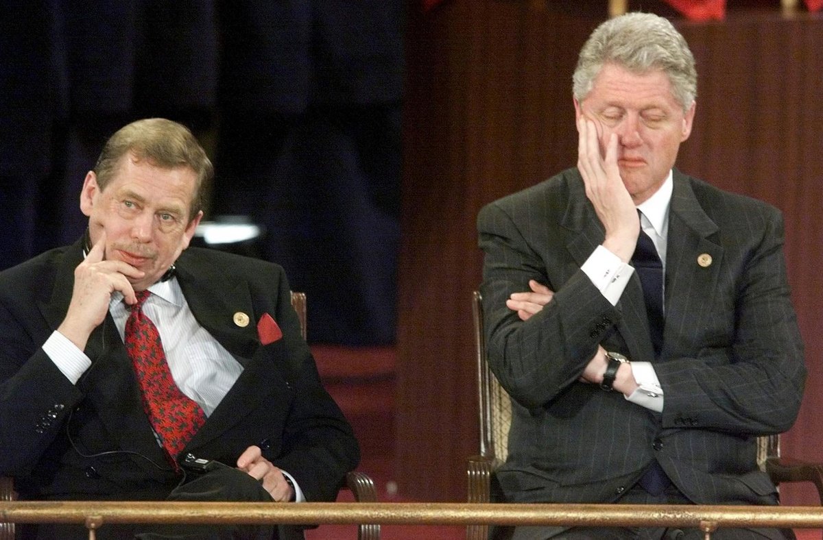 1999: Václav Havel s Billem Clintonem.