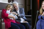 Clintonovi se těší z novorozeného vnoučete.