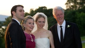 Bill Clinton na svatbě své dcery Chelsea v létě 2010