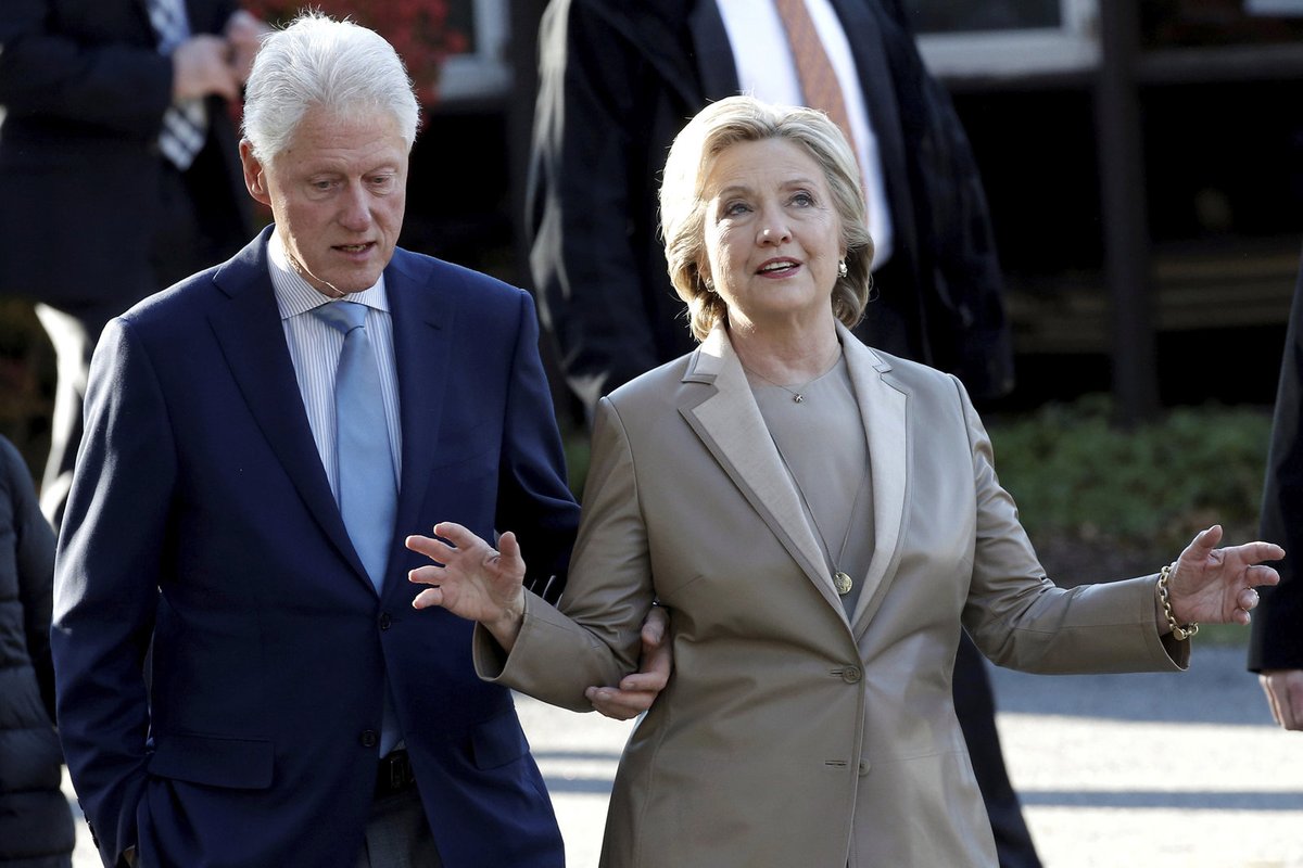 Bill Clinton s manželkou.