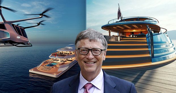 Bill Gates koupil luxusní jachtu za 16 miliard! Kolos o pěti palubách pohání dusík