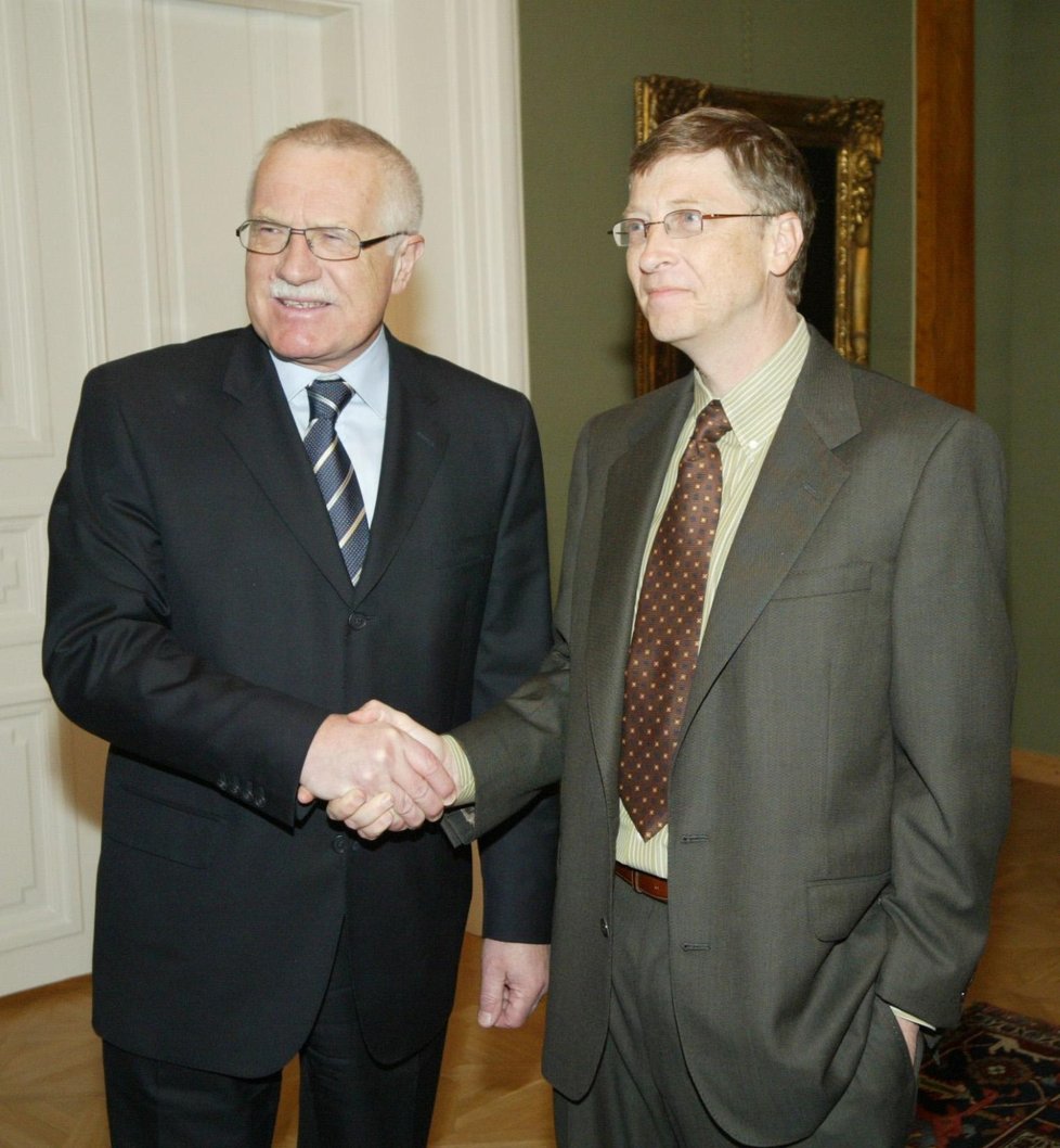Bill Gates a Václav Klaus