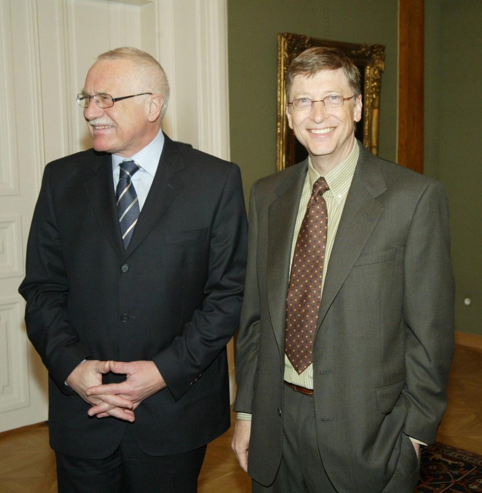 Bill Gates a Václav Klaus