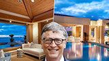 Pohádkový luxus Billa Gatese stál víc než miliardu! Koukejte na tu ložnici a bazén!