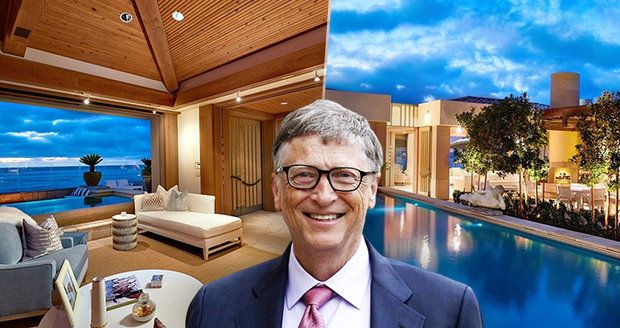 Pohádkový luxus Billa Gatese stál víc než miliardu! Koukejte na tu ložnici a bazén!