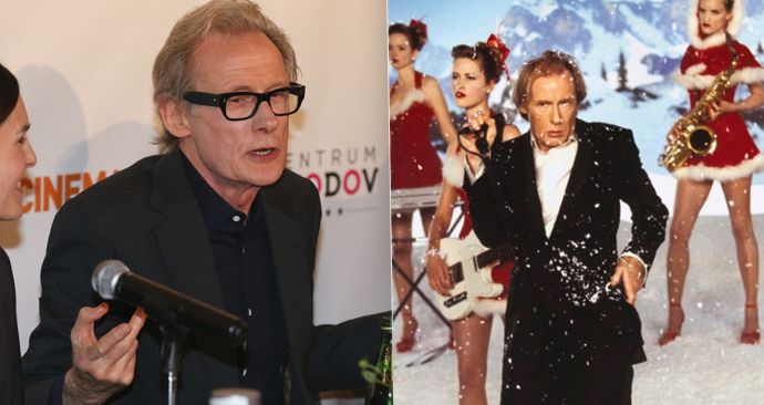 Rocker Bill Nighy z Lásky nebeské je v Praze.