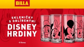 Disney kolekce skleniček s oblíbenými hrdiny na vás nyní čeká v BILLE