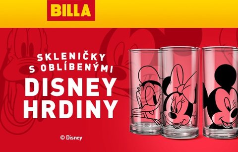 Disney kolekce skleniček s oblíbenými hrdiny na vás nyní čeká v BILLE