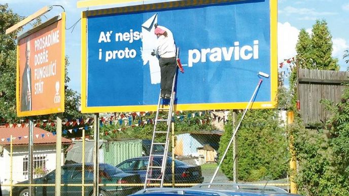 Billboardy ČSSD a ODS