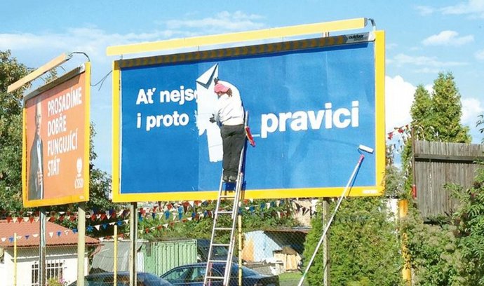 Billboardy ČSSD a ODS