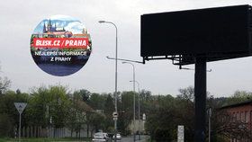 Pro vyšší bezpečnost školáků se každé ráno billboardy na Radlické zhasnou.