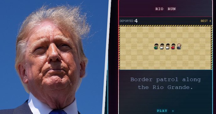 Bílý dům pobouřil kontroverzními hrami o migraci. Ta o budování zdi z jeho stránek již zmizela.