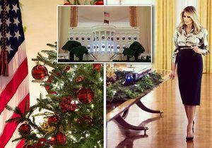 Melania naposledy přetrpí vánoční zdobení Bílého domu.
