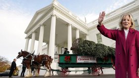 Jill Bidenová přebrala vánoční strom.