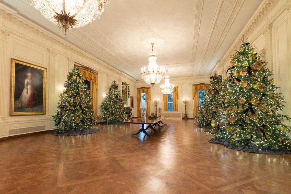 Vánoční výzdoba v Bílém domě.