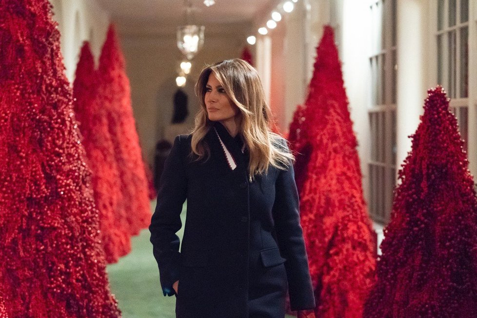 Svérázná vánoční výzdoba v Bílém domě...