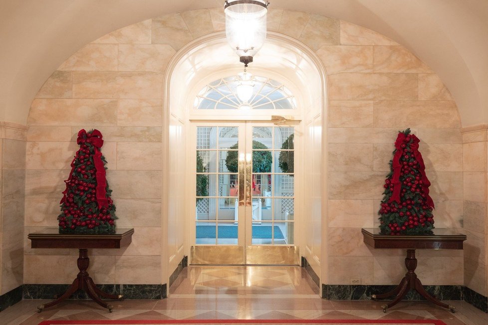 Vánoční výzdoba v Bílém domě.
