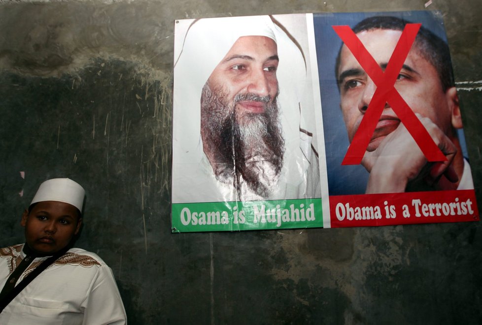 Pro část muslimů je bin Ládin hrdinou a Obama teroristou