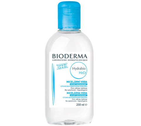 Bioderma, Hydratační čistící a odličovací micerálná pleťová voda Hydrabio H2O, 399 Kč, k dostání v síti lékáren