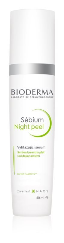 Vyhlazující exfoliační sérum proti nedokonalostem plet Sébium Night Peel, Bioderma, 418 Kč (40 ml)