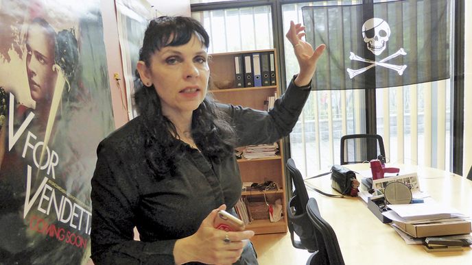Neoficiální šéfka islandských Pirátů Birgitta Jónsdóttir