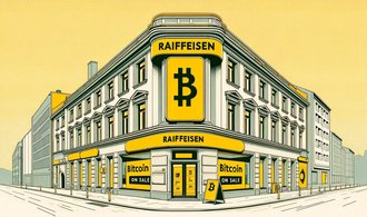 V Česku rušení účtů, ve Vídni byznys. Regionální banka Raiffeisen jde do krypta