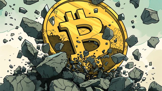Bitcoin padá