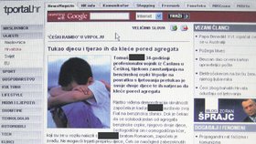 Jako první přinesla informaci o brutálním jednání Tomáše M. chorvatská média, například i server tportal.hr