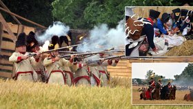 Bitva u Znojma 1809: Napoleonská řež byla v obilí, tisícům diváků déšť nevadil!