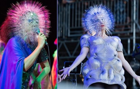 Strašidlo dne: Zpěvačka Björk vypadá jako pampeliška!