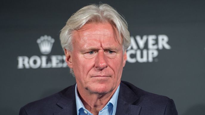 Legendární Björn Borg v Praze během Laver Cupu. Legendární Björn Borg v Praze během Laver Cupu.
