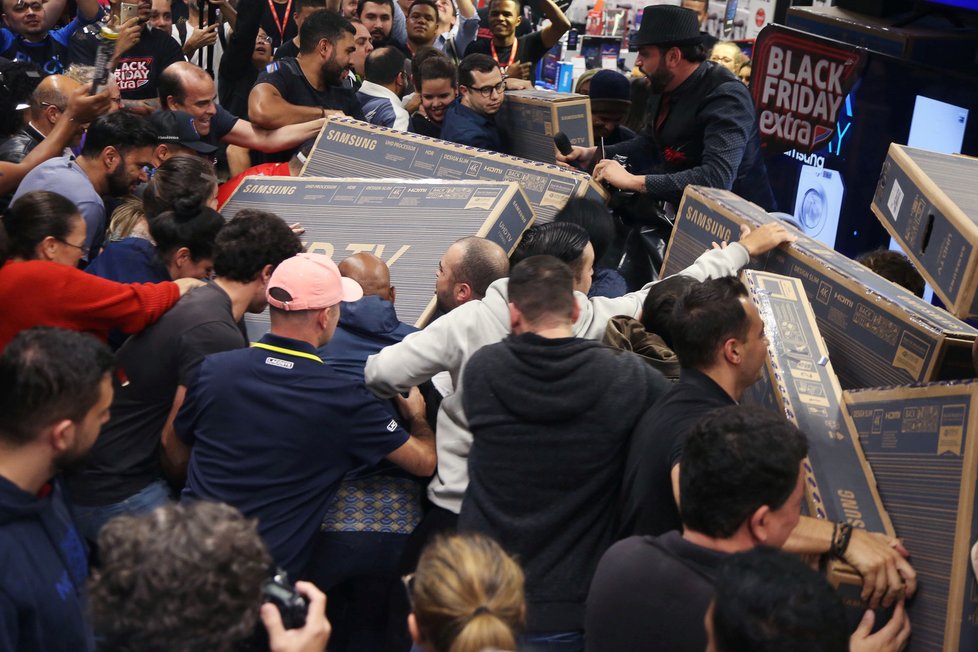 Black Friday mánie v brazilském Sao Paulu