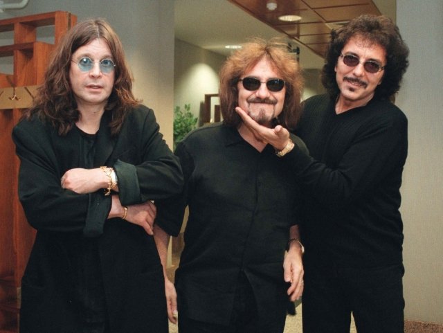Zleva členové Black Sabbath: Ozzy Ozbourne, Geezer Butler a Tony Iommi