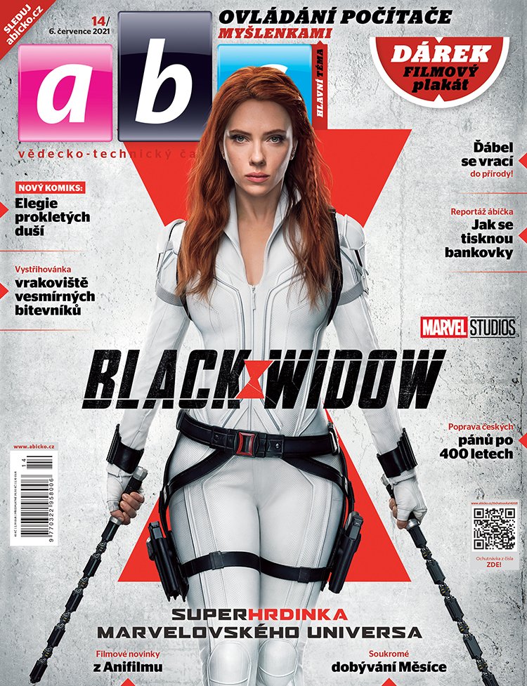 Black Widow a ovládání počítače myšlenkami v časopisu ABC