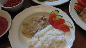 Beef stroganof.Kde je ten beef?