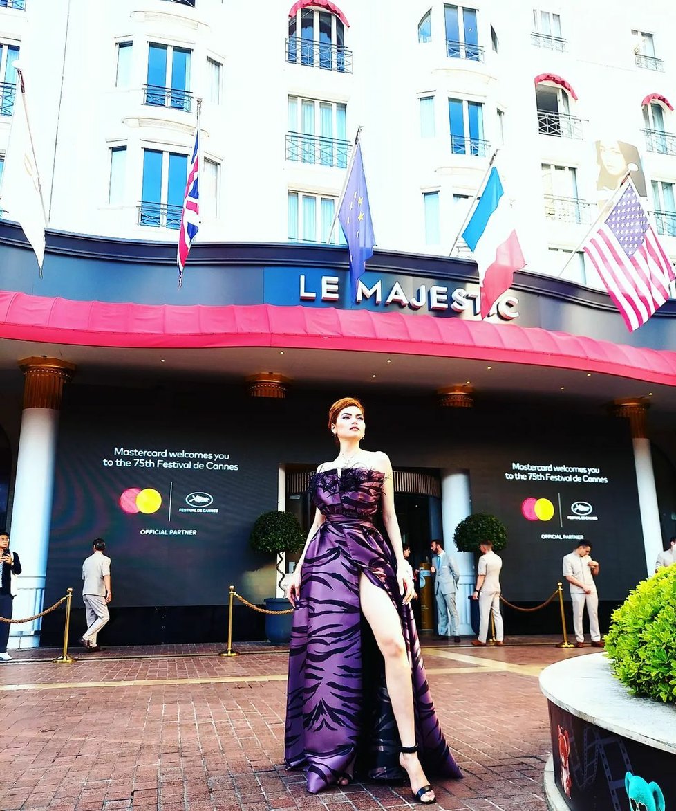 Blanca Blanco těsně před zahájením filmového festivalu v Cannes