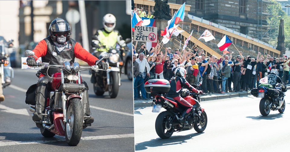 Protiislámská demonstrace na Václaváku v Praze 17. října 2015