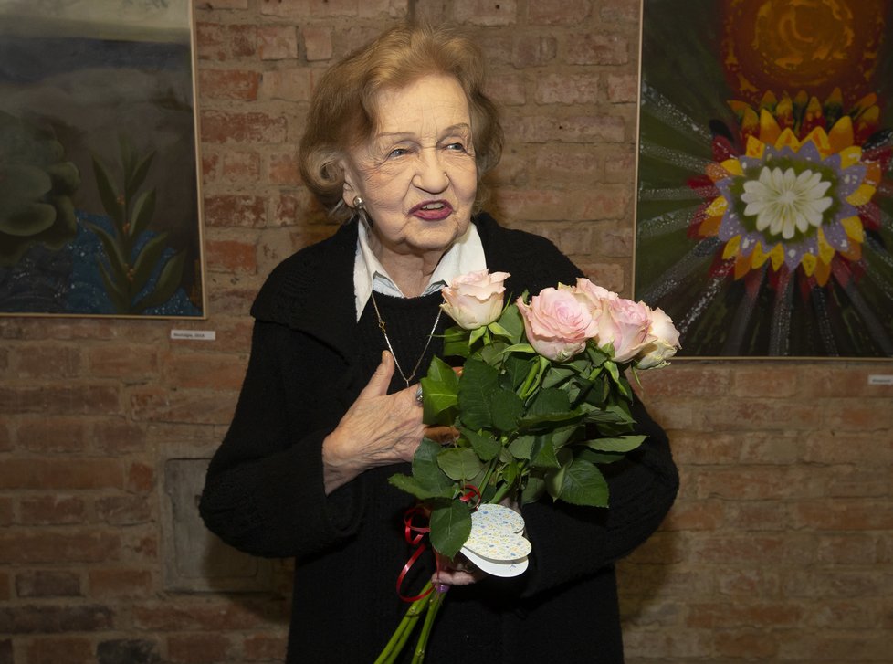 Herečka a umělkyně Blanka Bohdanová oslavila 90. narozeniny
