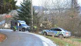 Policie hledá v domě podezřelého stopy.