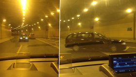 Zmatený řidič v tunelu Blanka vjel do protisměru
