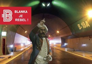 Vtipálci si utahují z kampaně Metrostavu, že Blanka není tunel.