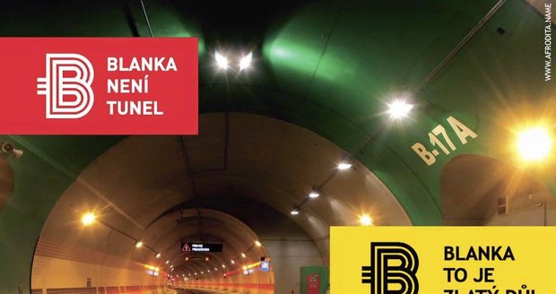 Vtipálci si utahují z kampaně Metrostavu, že Blanka není tunel.