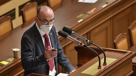 Ministr zdravotnictví Jan Blatný (za ANO) ve Sněmovně (22. 12. 2020)