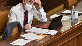 Ministr zdravotnictví Jan Blatný (za ANO) ve Sněmovně (22. 12. 2020)