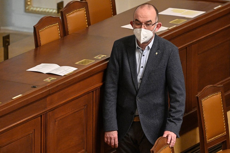 Ministr zdravotnictví Jan Blatný v Poslanecké sněmovně (26. 2. 2021)